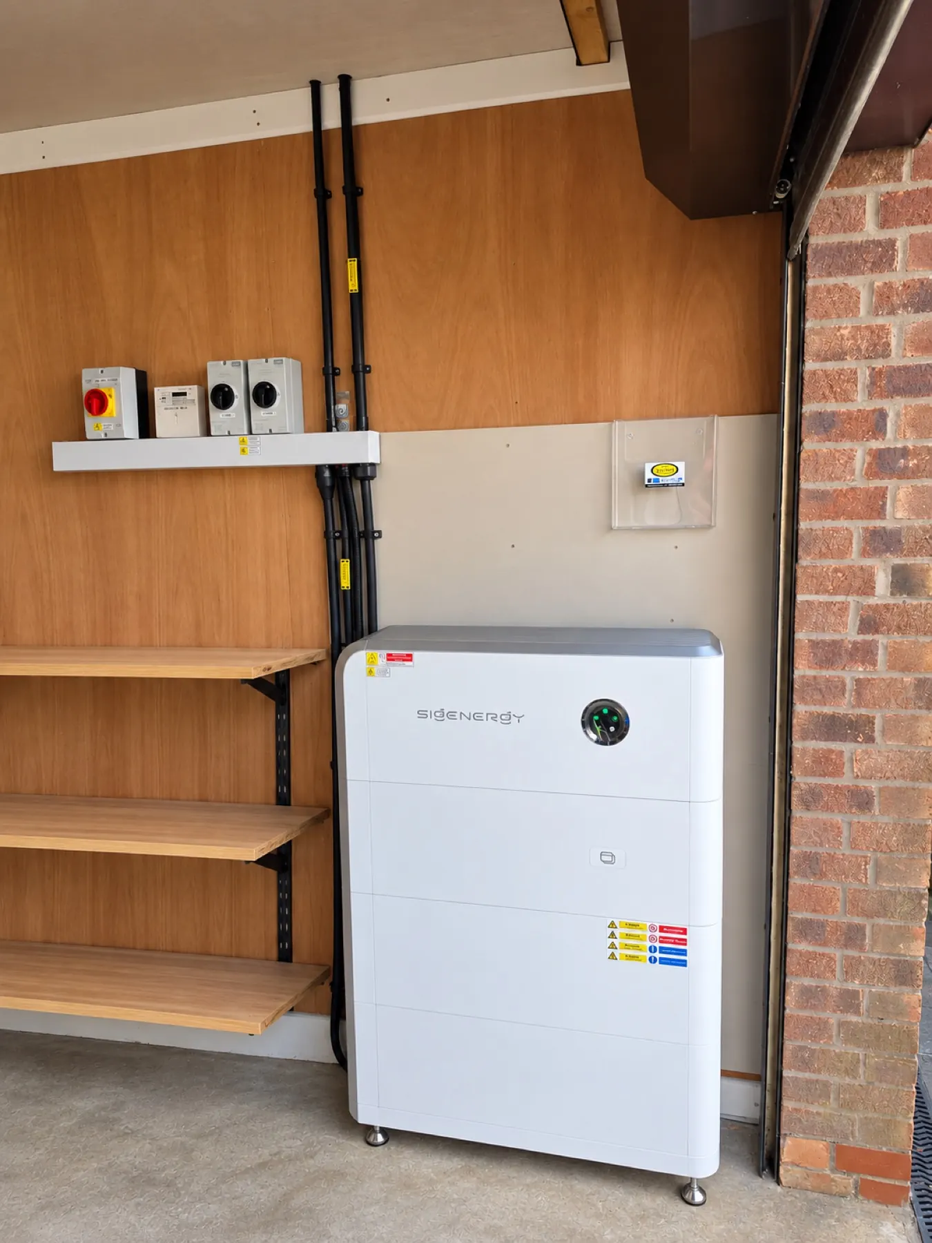 Sigenergy battery storage installation completed by NS Booth in Banbury