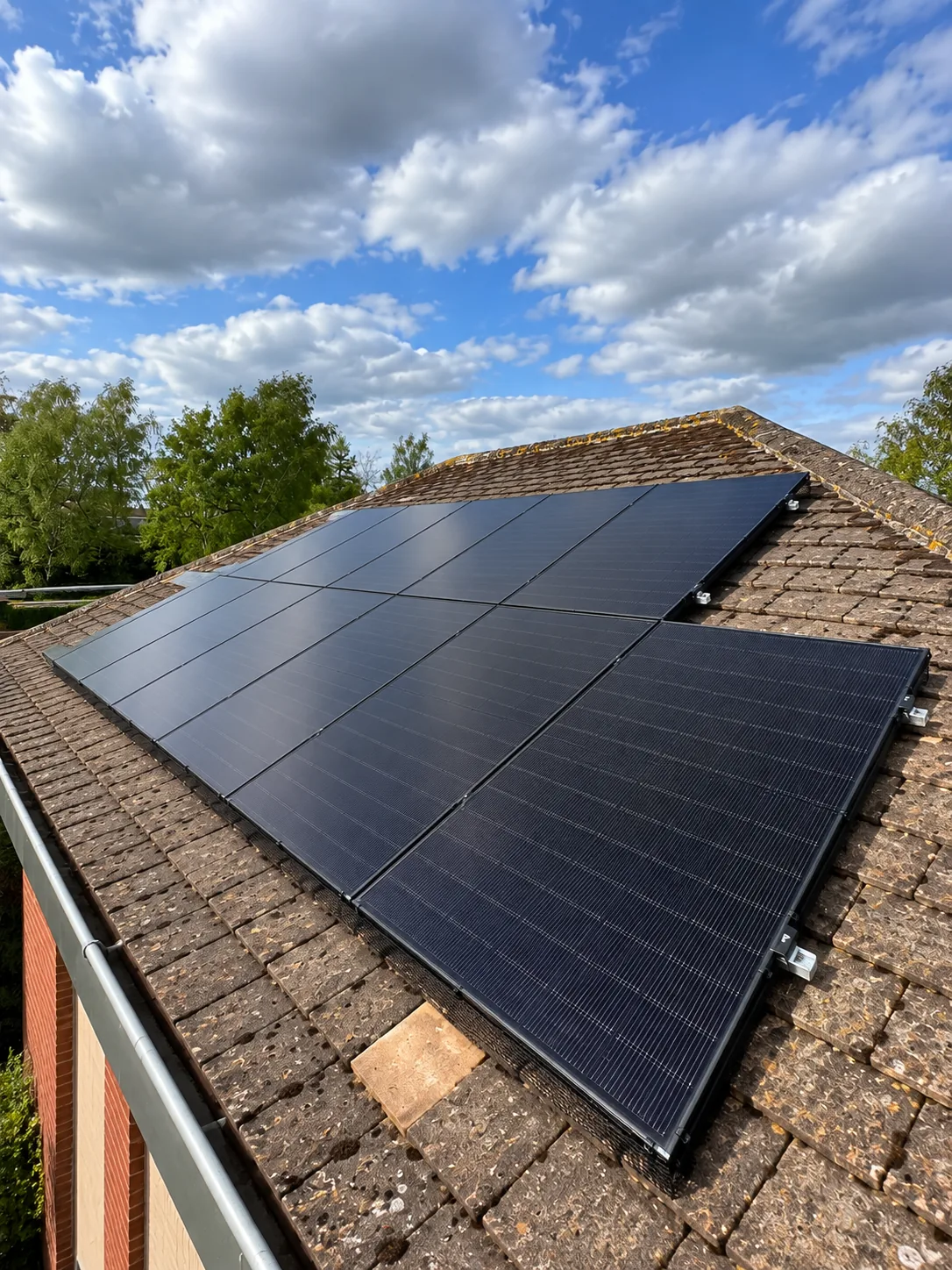 All-black solar panels installed by NS Booth at a Warwickshire cricket club